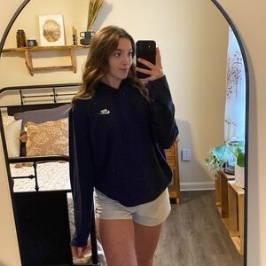 Nike Navy Blue Lightweight Sportswear Hoodie — Women’s L